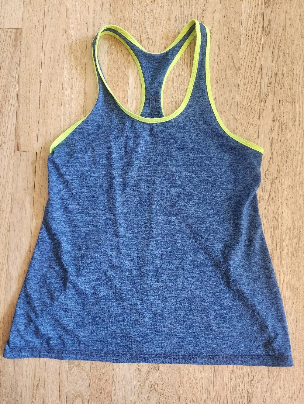Marine Layer Rise Athletic Racerback Tank in Heathered Blue Sz. S